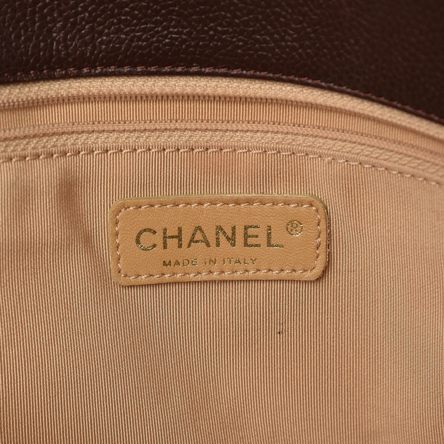 Calfskin Cerf Executive Shopper Tote Brown