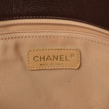 Chanel Calfskin Cerf Executive Shopper Tote Brown 6 of 13