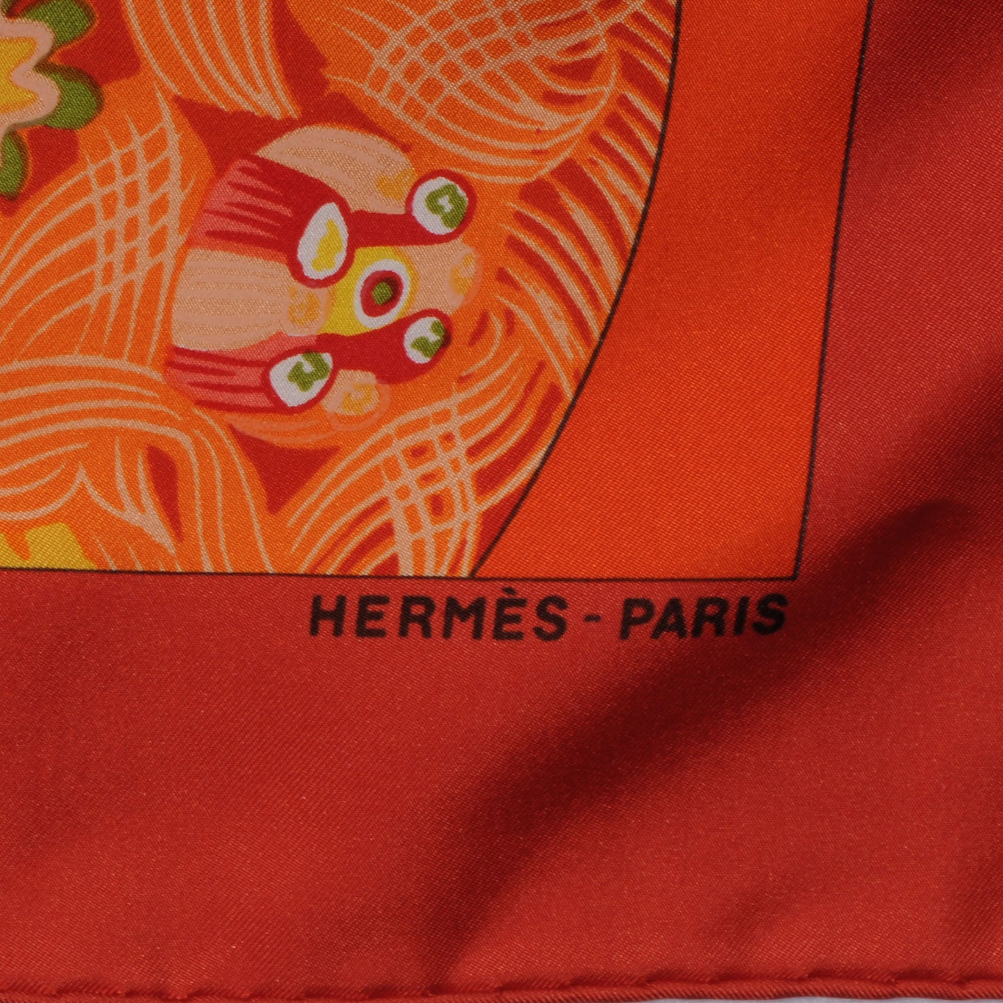 Silk Sulfure et Presse Papiers II Scarf 90 Orange