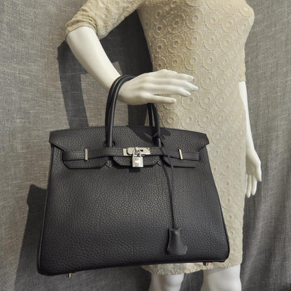 Hermes Taurillon Clemence BIRKIN 35 Black 2 of 9