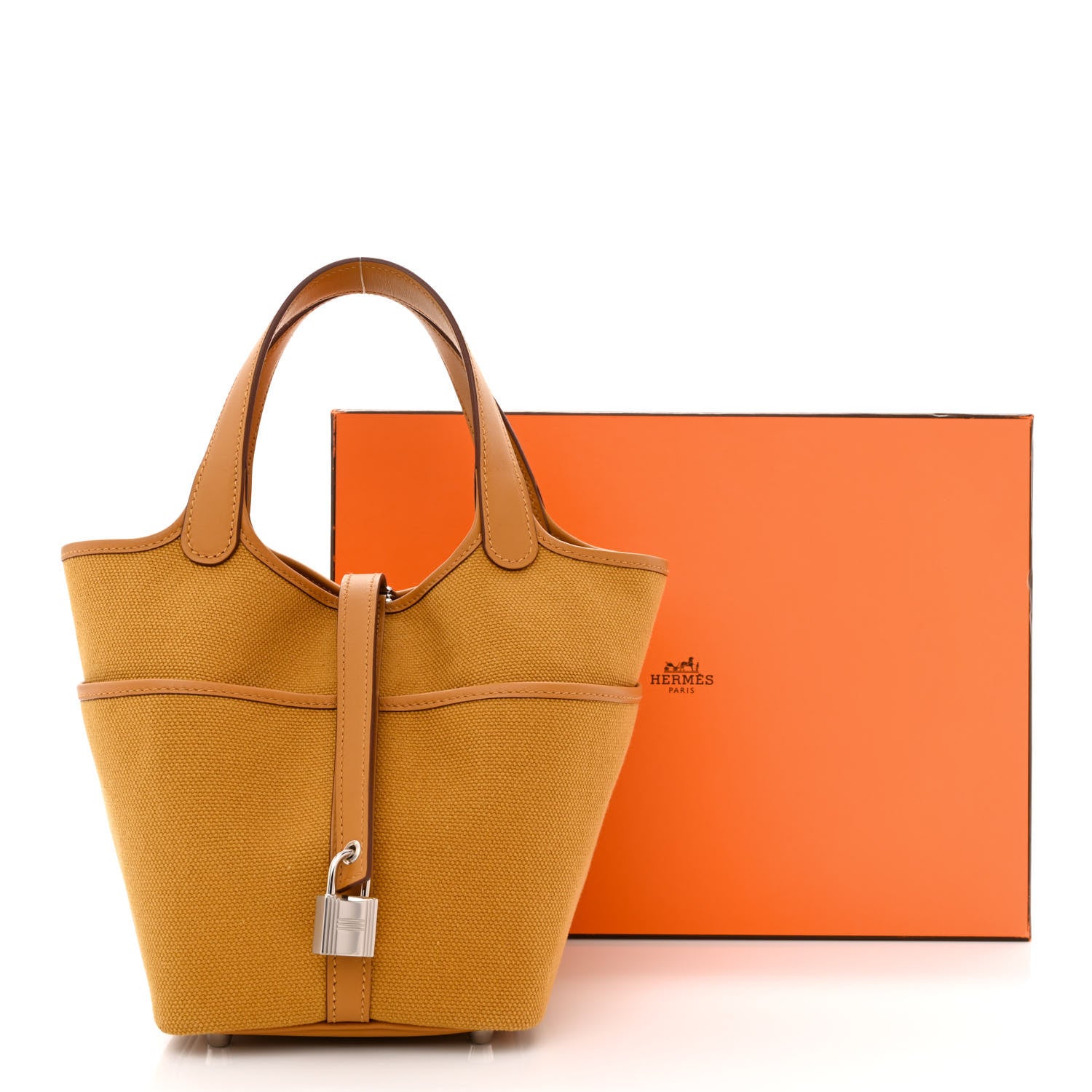 Hermes Toile Goeland Swift Cargo Picotin Lock 18 Sesame 12 of 12