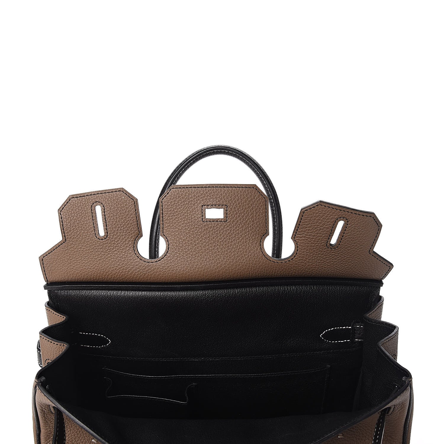 Hermes Togo Horseshoe Birkin 30 Black Etoupe 23 of 29