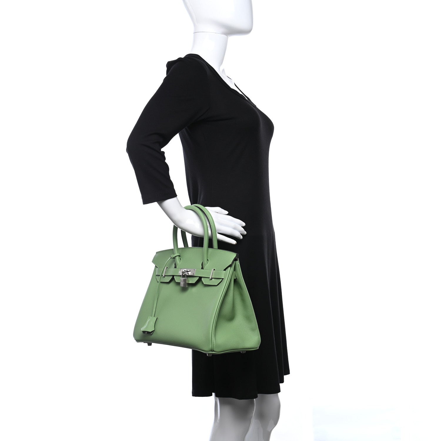 Hermes Epsom Birkin 30 Vert Criquet 2 of 14