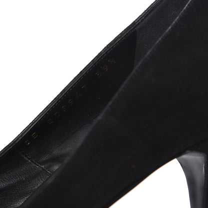 Saint Laurent Suede Calfskin Tribtoo 80 Pumps 39.5 Black 8 of 11