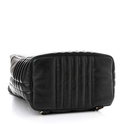 Burberry Lambskin Quilted Medium Lola Backpack Black 4 of 9