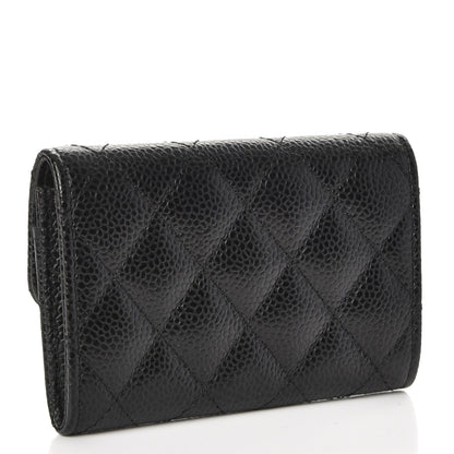 Chanel Caviar Quilted Flap Card Holder Black 3 of 9