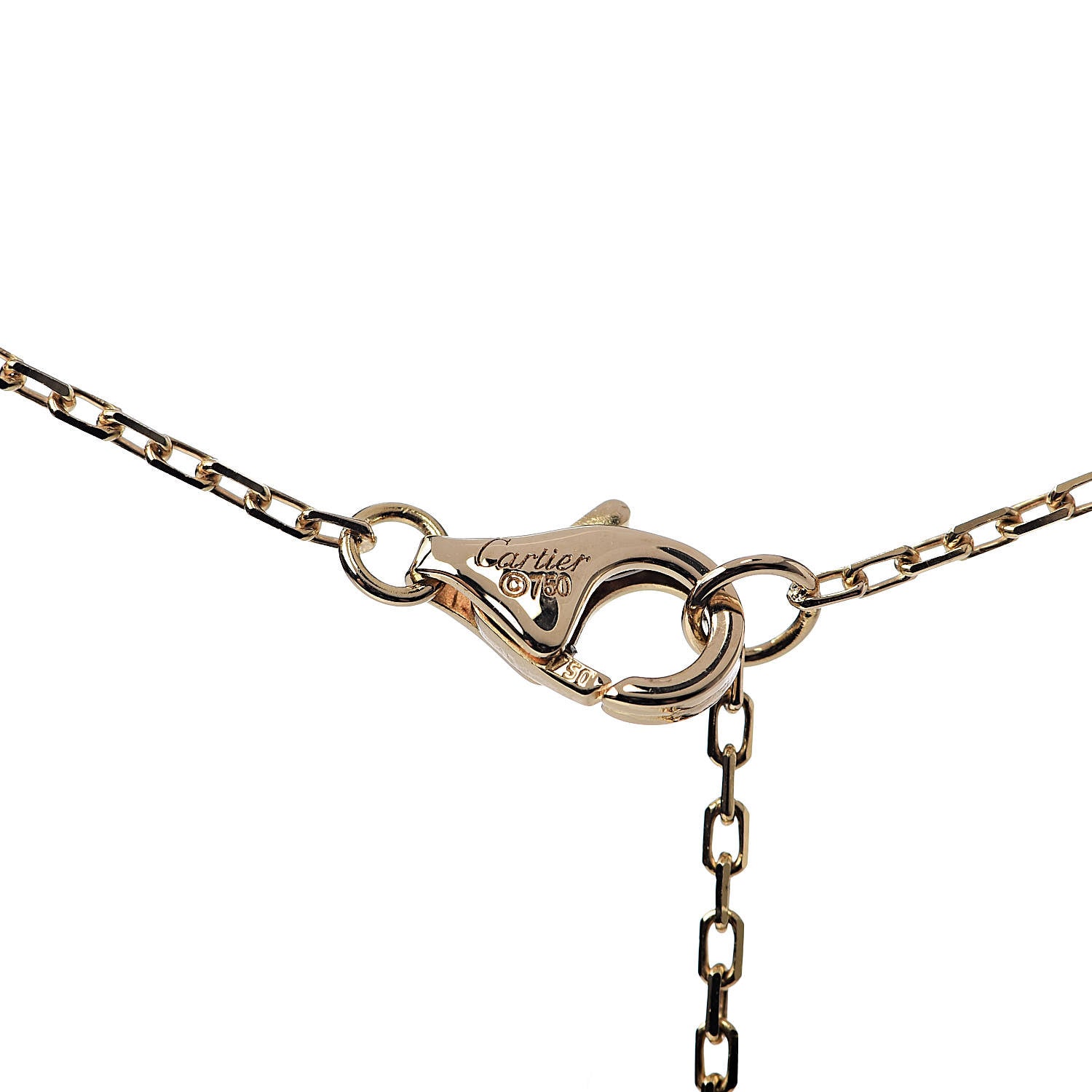 Cartier 18K Yellow Gold Citrine C De Pendant Necklace 5 of 6