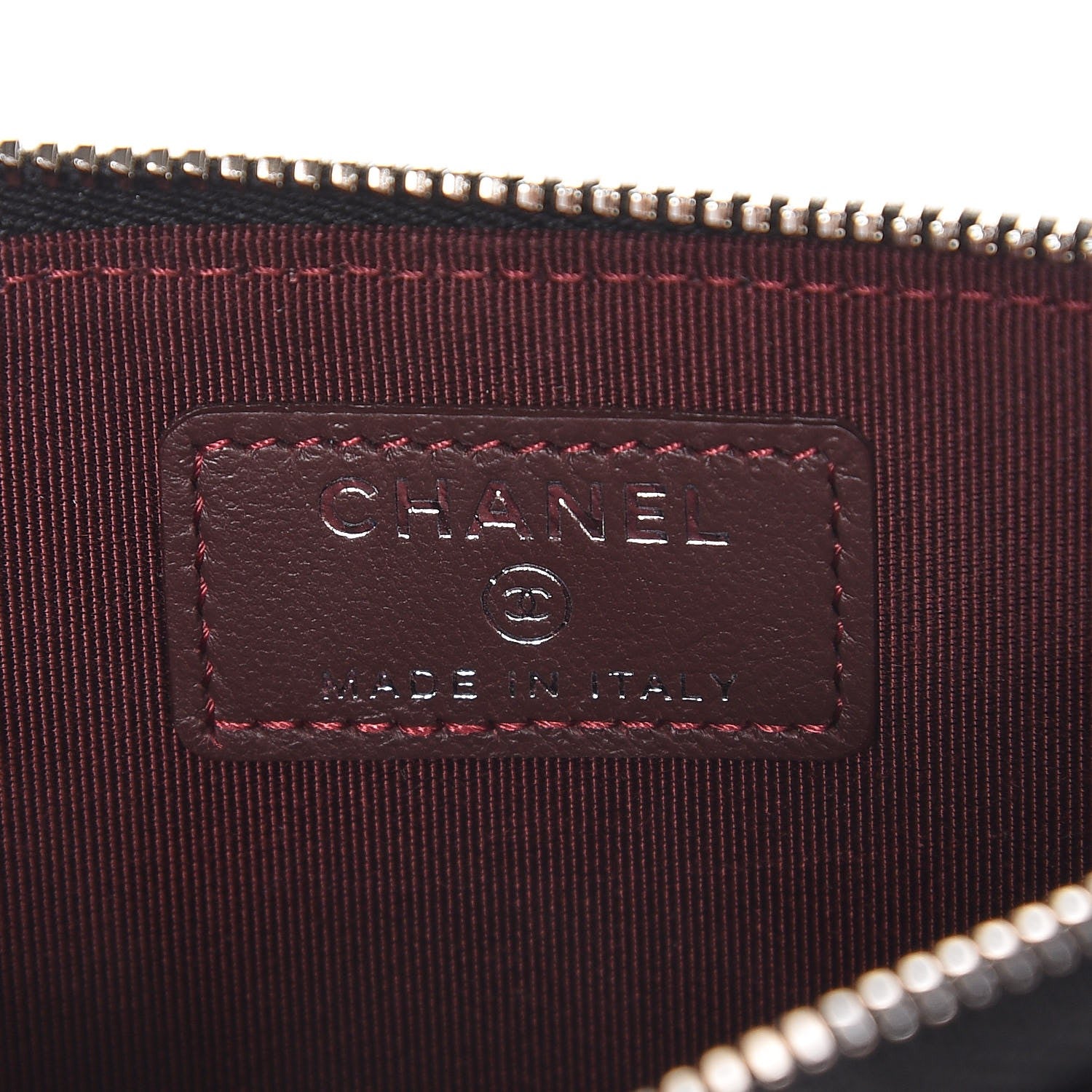 Chanel Lambskin Quilted Classic Zip Pouch Black 6 of 7
