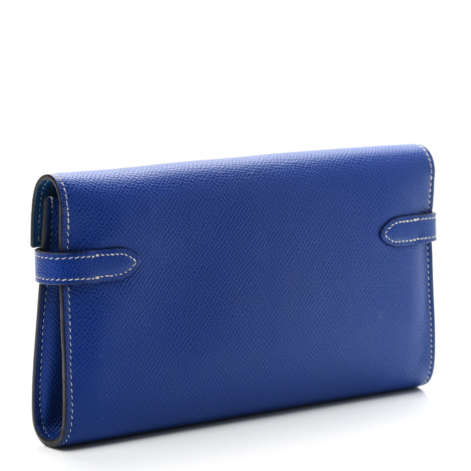 Hermes Epsom Verso Kelly Longue Wallet Bleu Electrique Mykonos 3 of 6