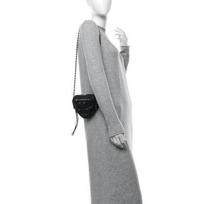 Balenciaga Agneau Arena Mini Le Cagole Heart Bag Black 2 of 10