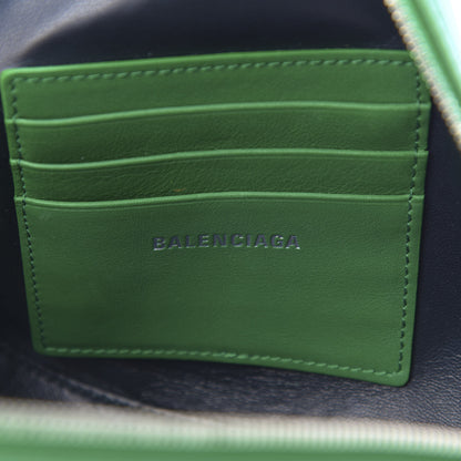 Balenciaga Shiny Day Calfskin M Triangle Pouch Vert Irlandais 6 of 11