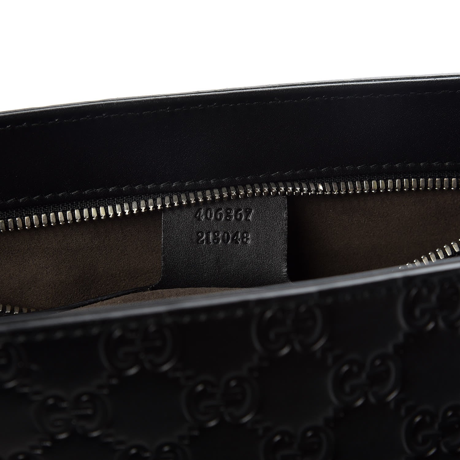 Gucci Guccissima Signature Medium Double Buckle Flap Messenger Bag Black 7 of 26