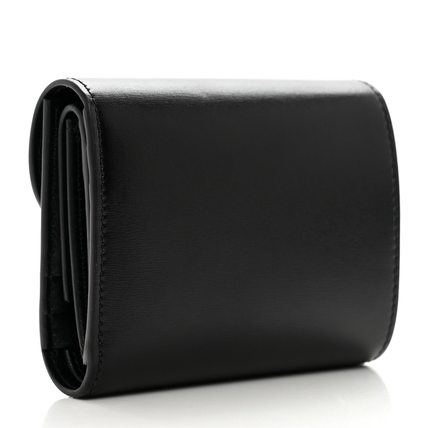 Celine Shiny Calfskin Small Triomphe Wallet Black 3 of 8