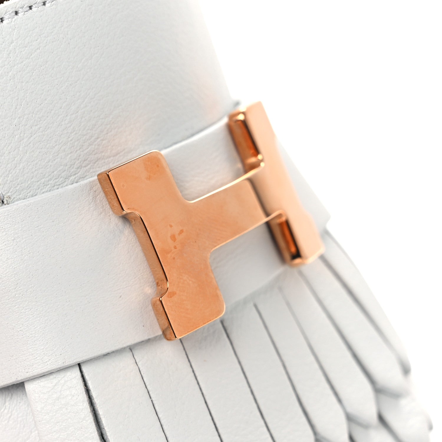 Hermes Calfskin Womens Royal Loafers 36 White 21 of 24