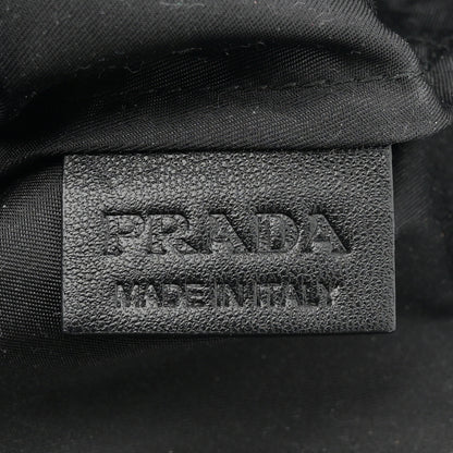 Prada Nylon Calfskin Rete Top Handle Bag Black 6 of 10
