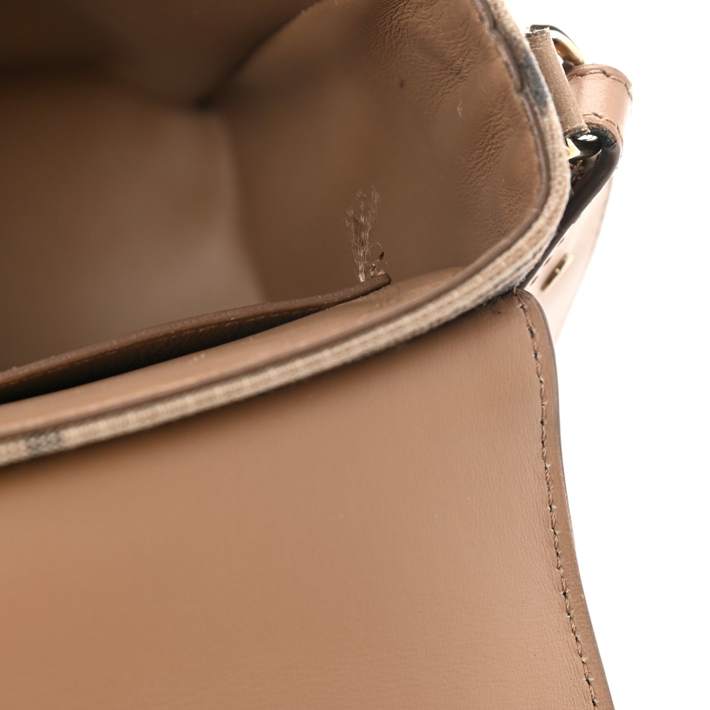 Calfskin Tartan Note Crossbody Bag Light Fawn