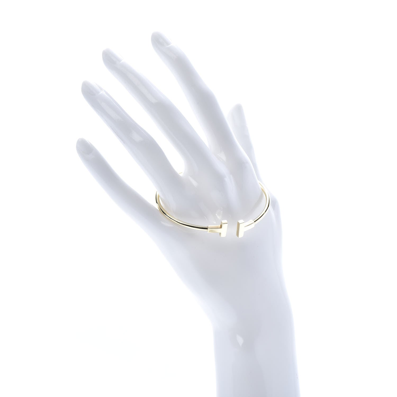 Tiffany 18K Yellow Gold T Wire Bracelet 2 of 5