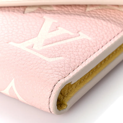 Louis Vuitton Empreinte Monogram Spring In The City Victorine Wallet Pink Beige Yellow 9 of 9