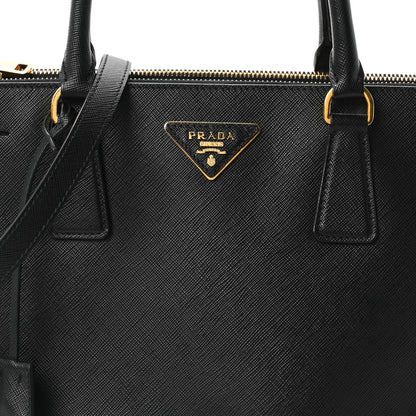 Prada Saffiano Lux Large Galleria Double Zip Tote Black 8 of 10