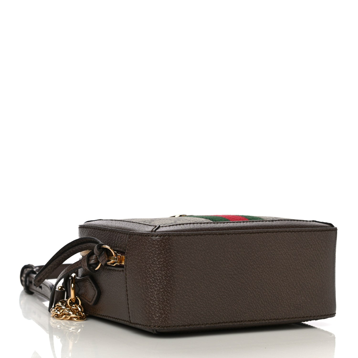 Gucci GG Supreme Monogram Mini Ophidia Top Handle Shoulder Bag Brown 4 of 11