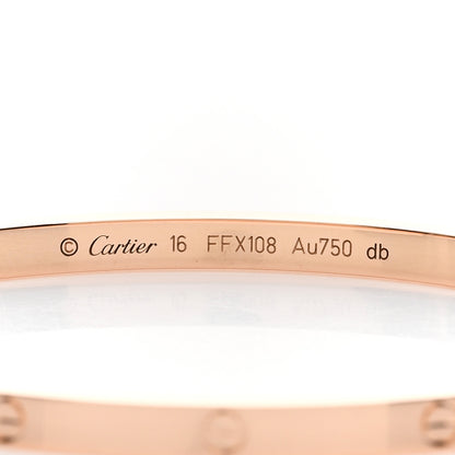 Cartier 18K Pink Gold Small LOVE Bracelet 16 4 of 4