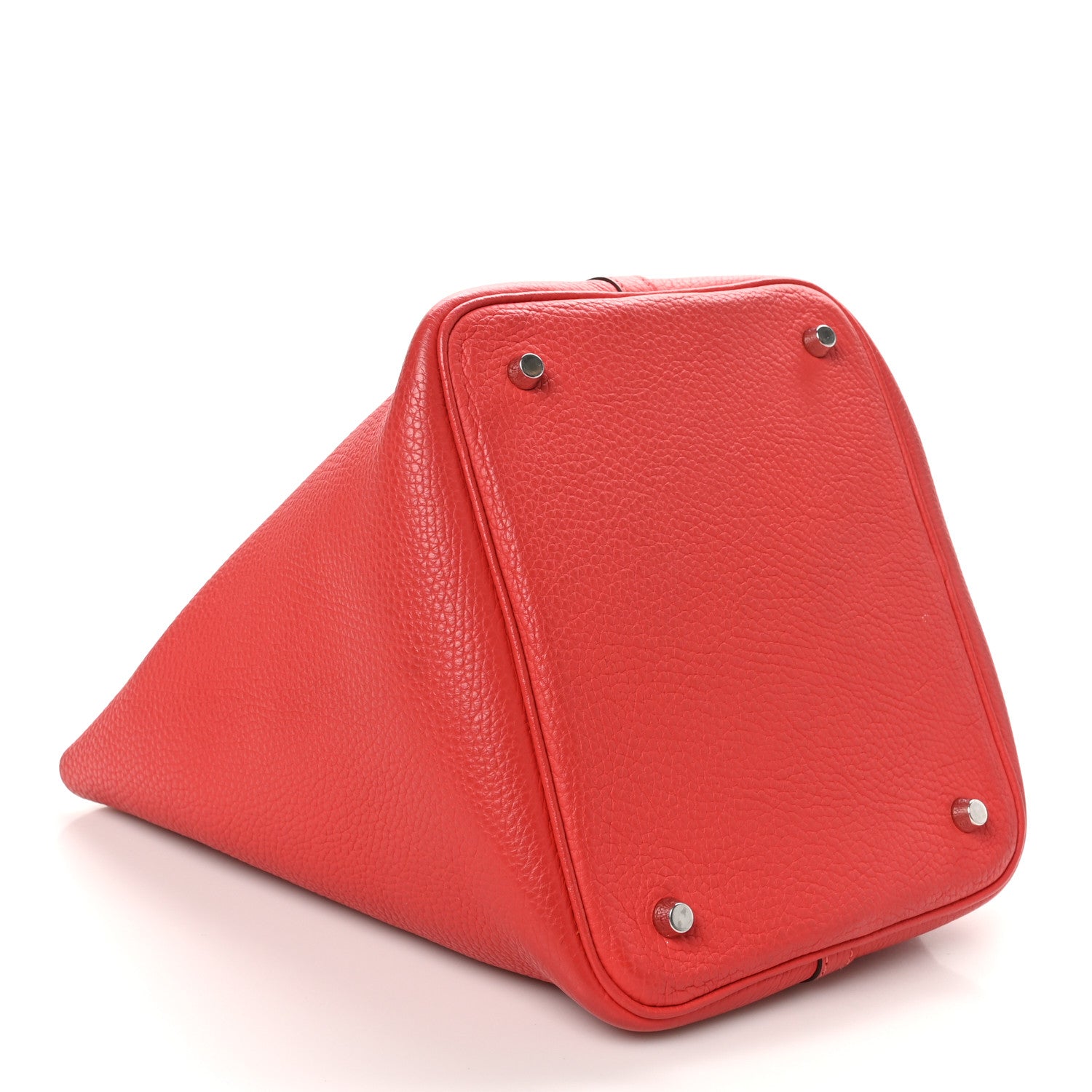 Hermes Taurillon Clemence Picotin Lock 22 MM Rouge Pivoine 4 of 10