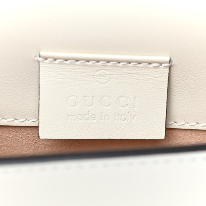 Gucci Calfskin Super Mini Sylvie Chain Shoulder Bag White 6 of 9