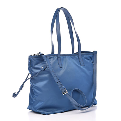 Prada Tessuto Nylon Saffiano Tote Cobalto 3 of 10