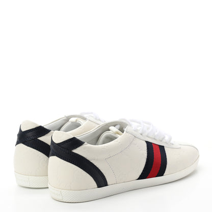 Gucci Guccissima Womens Web Sneakers 38 White 4 of 8