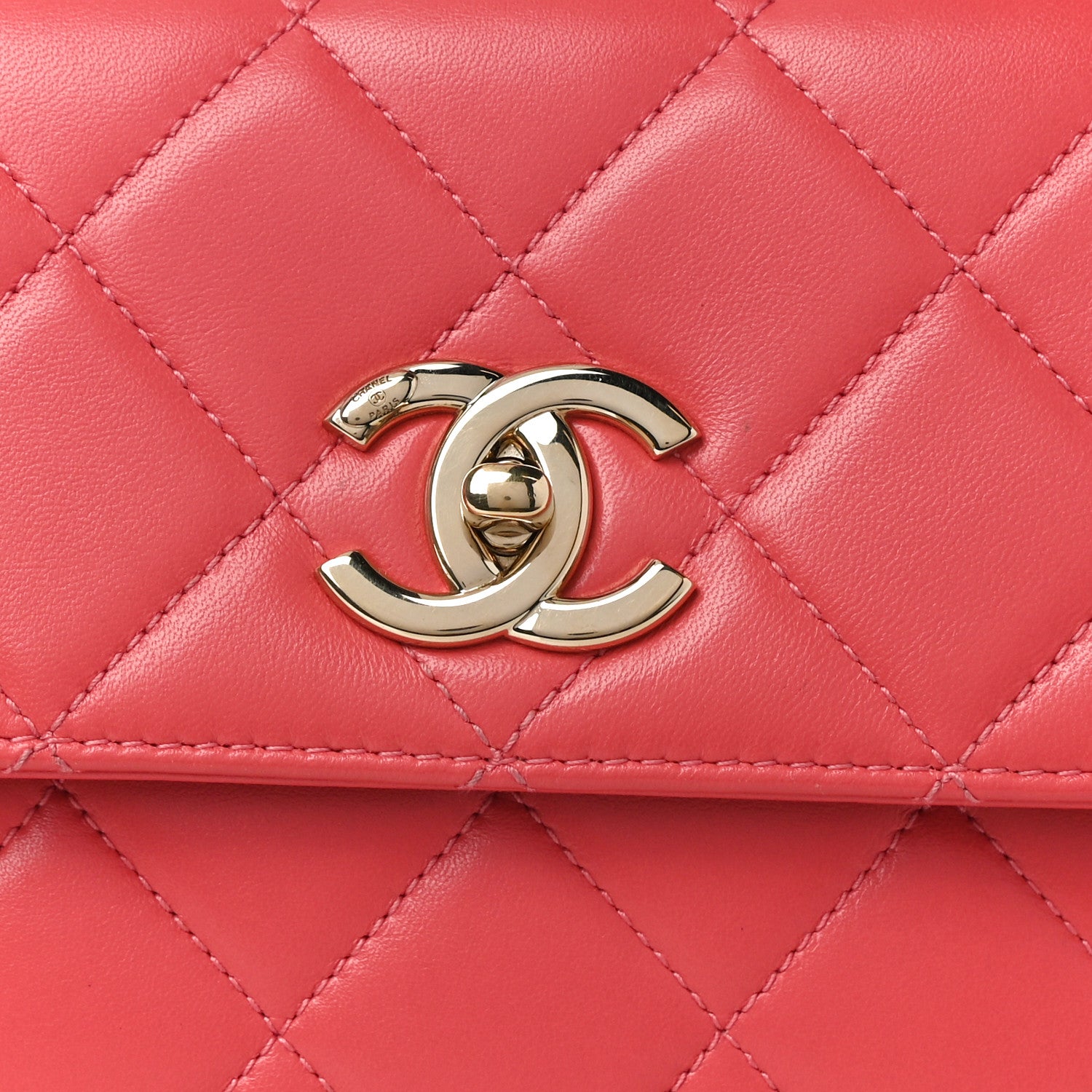 Chanel Lambskin Quilted Small Trendy CC Flap Dual Handle Bag Pink 7 of 9