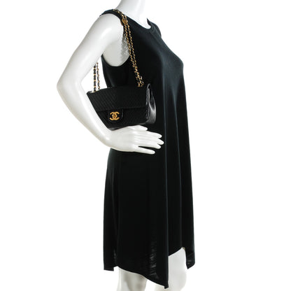 Chanel Wrinkled Lambskin Chevron Quilted Small Flap Black 2 of 8