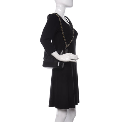 Chanel Aged Calfskin Quilted Small Gabrielle Hobo Black 2 of 10
