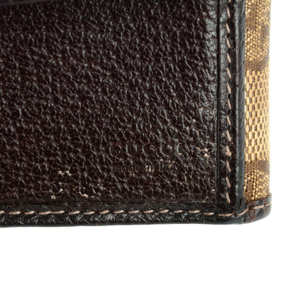 Gucci Monogram Abbey Compact Wallet Dark Brown 6 of 9