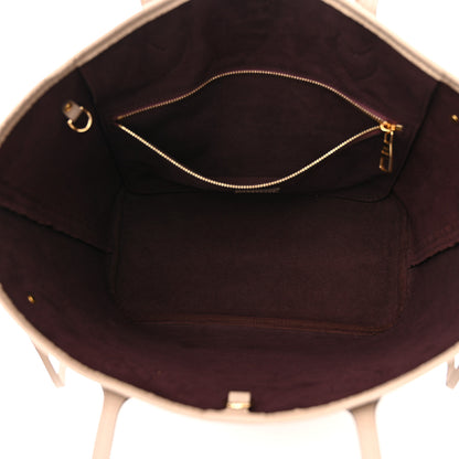 Louis Vuitton Empreinte Monogram Giant Neverfull MM Tourterelle 5 of 10