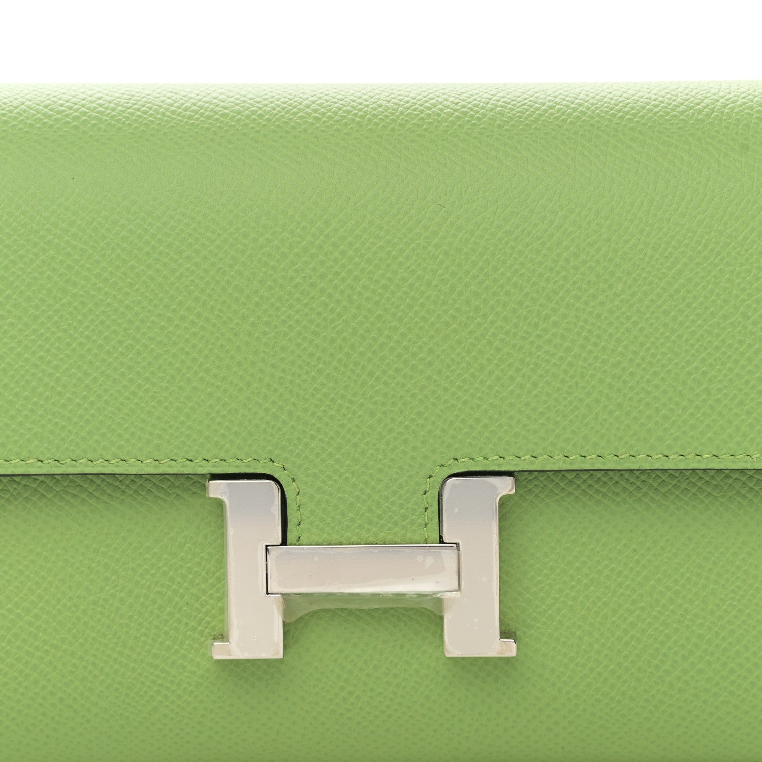 Hermes Epsom Constance Long To Go Wallet Vert Criquet 6 of 9