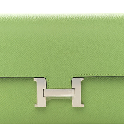 Hermes Epsom Constance Long To Go Wallet Vert Criquet 6 of 9