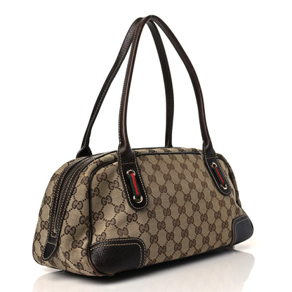 Gucci Monogram Small Princy Satchel Dark Brown 3 of 11