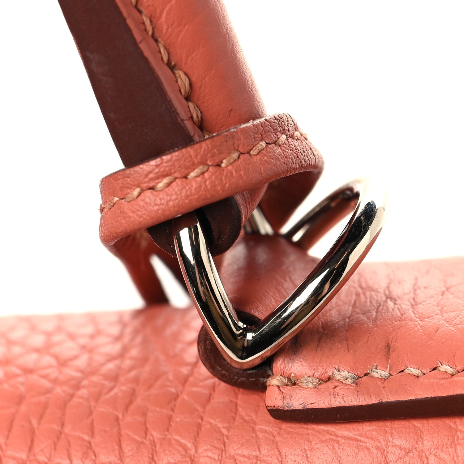 Hermes Taurillon Clemence Kelly Retourne 28  Rose Thé 13 of 13
