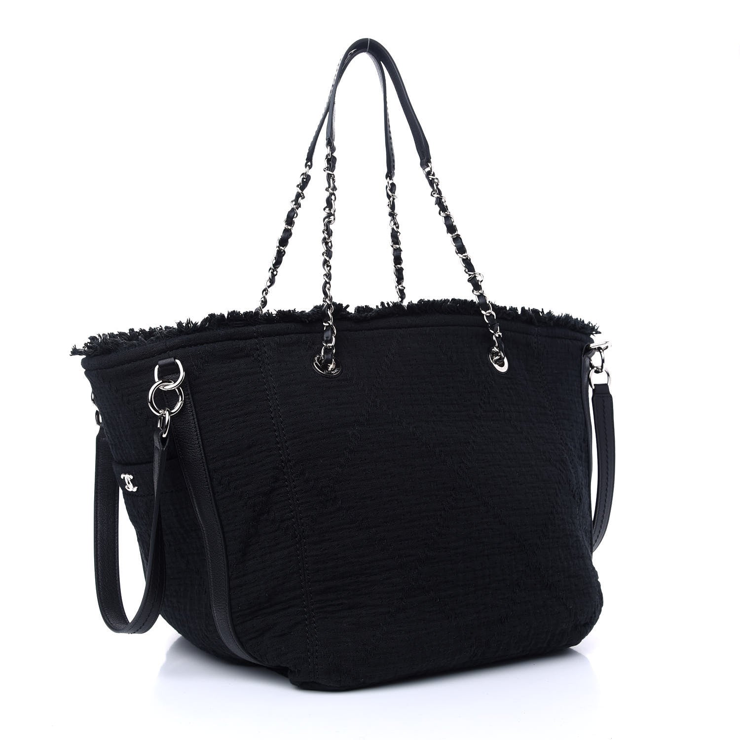 Chanel Canvas Small Double Face Tote Black 3 of 9