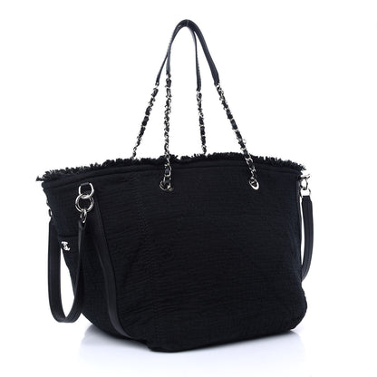 Chanel Canvas Small Double Face Tote Black 3 of 9
