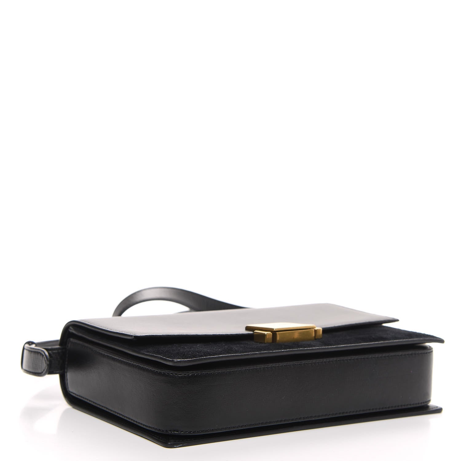 Saint Laurent Smooth Calfskin Suede Medium Bellechasse Black 4 of 12