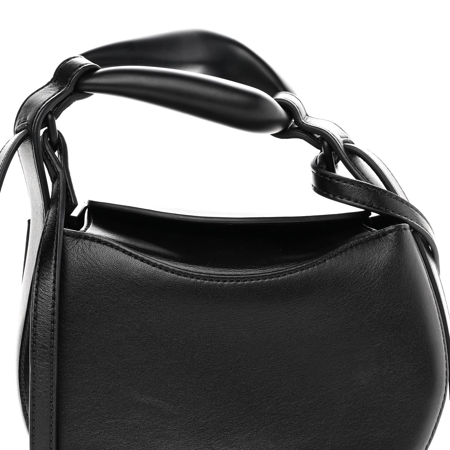 Chloe Small Grain Calfskin Kiss Bag Black 7 of 10