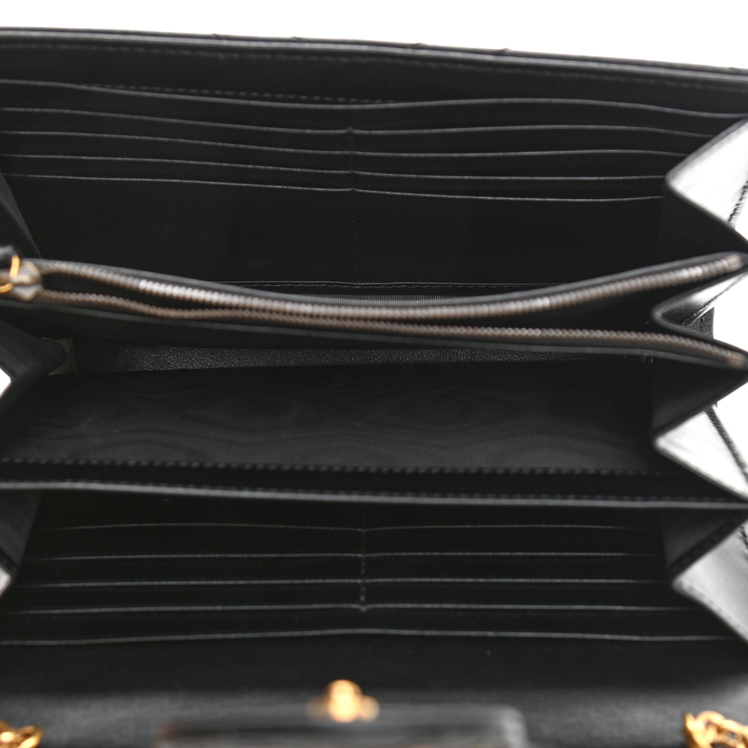 Gucci Calfskin Matelasse GG Marmont Chain Wallet Black 5 of 10