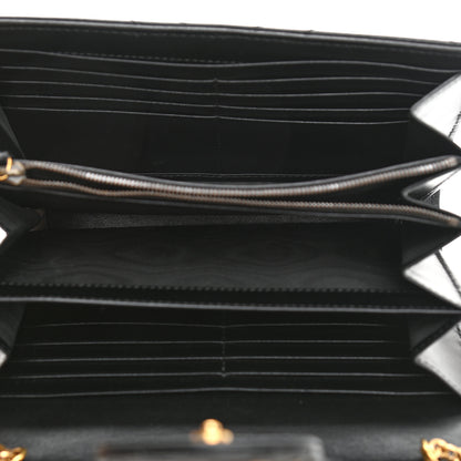 Gucci Calfskin Matelasse GG Marmont Chain Wallet Black 5 of 10