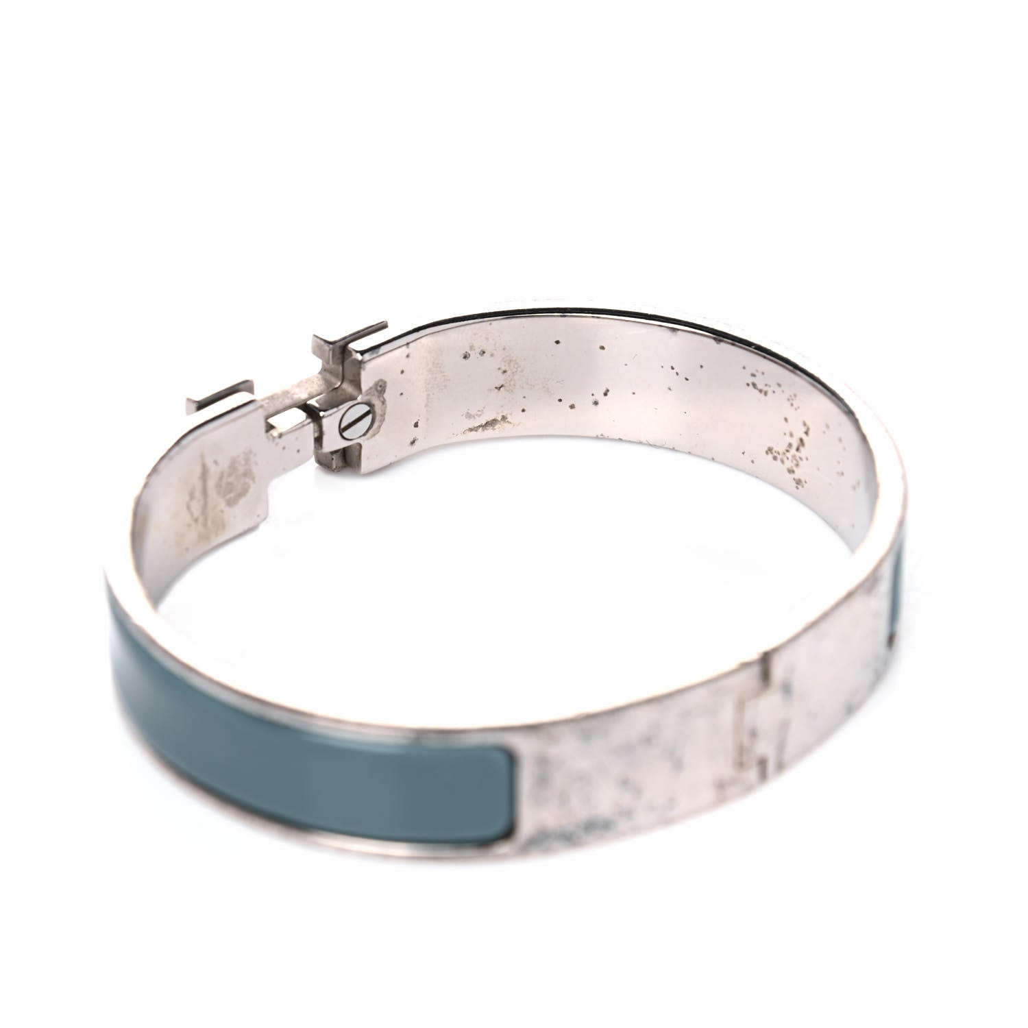 Hermes Enamel Narrow Clic Clac H Bracelet PM Bleu Indien 6 of 7