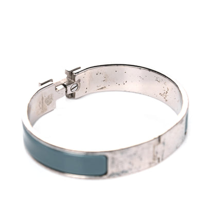 Hermes Enamel Narrow Clic Clac H Bracelet PM Bleu Indien 6 of 7