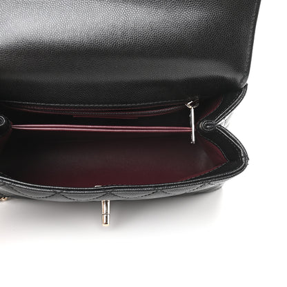 Chanel Caviar Quilted Mini Coco Handle Flap Black 5 of 9