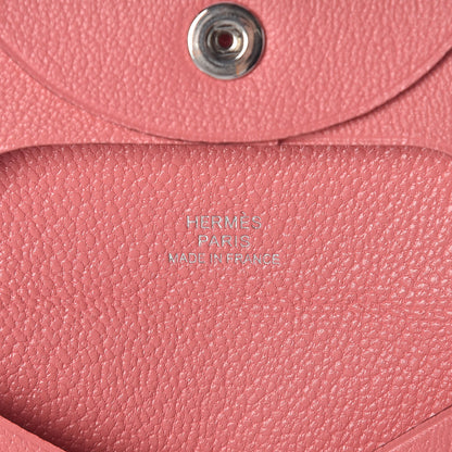 Hermes Chevre Mysore Bastia Coin Purse Rose Ete 7 of 9