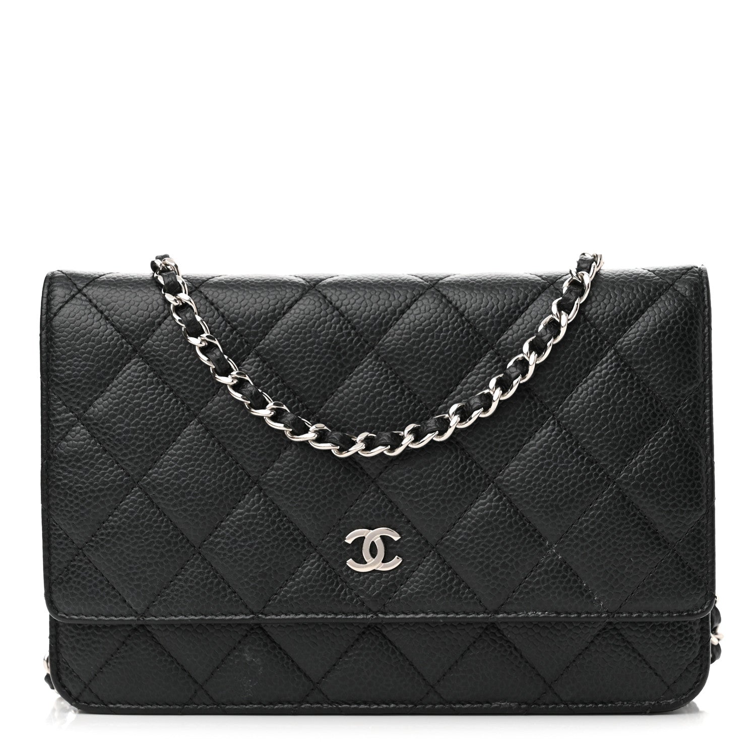 Chanel Caviar Quilted Wallet On Chain WOC Black 1 of 13