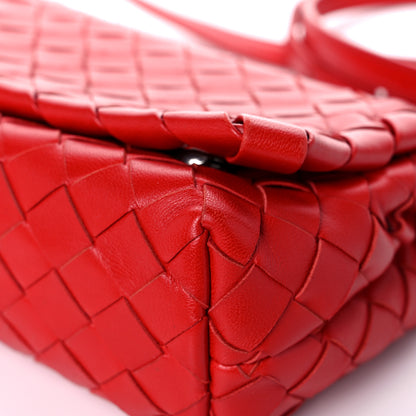 Bottega Veneta Nappa Intrecciato Mini Crossbody Red 8 of 11